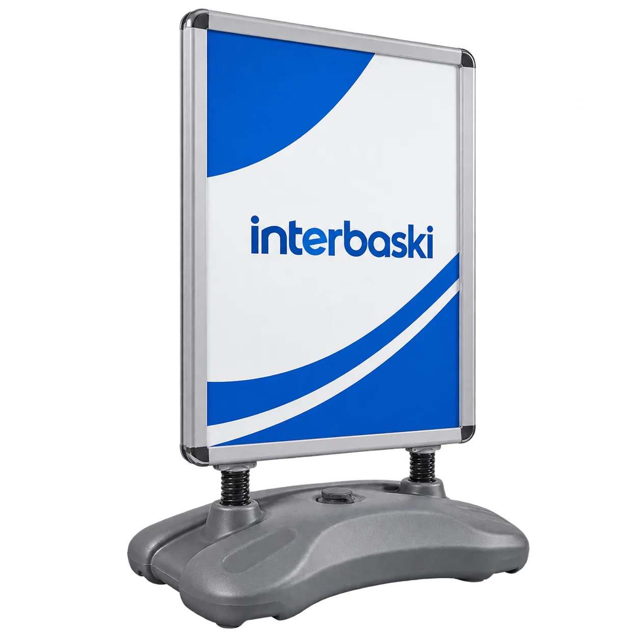 Interbaskı Su Depolu Yaylı Pano (Eko Poster Swing) mockup
