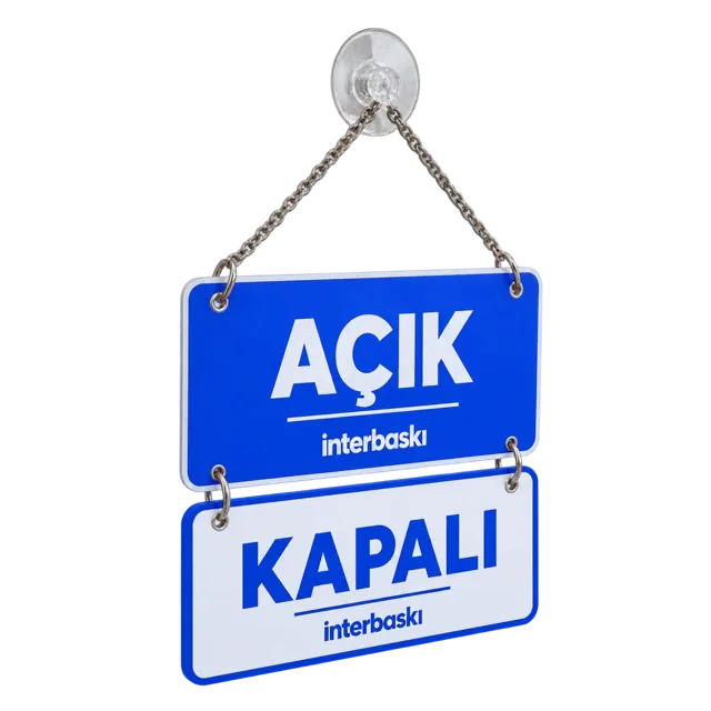 Interbaskı Açık / Kapalı Kapı Levhası