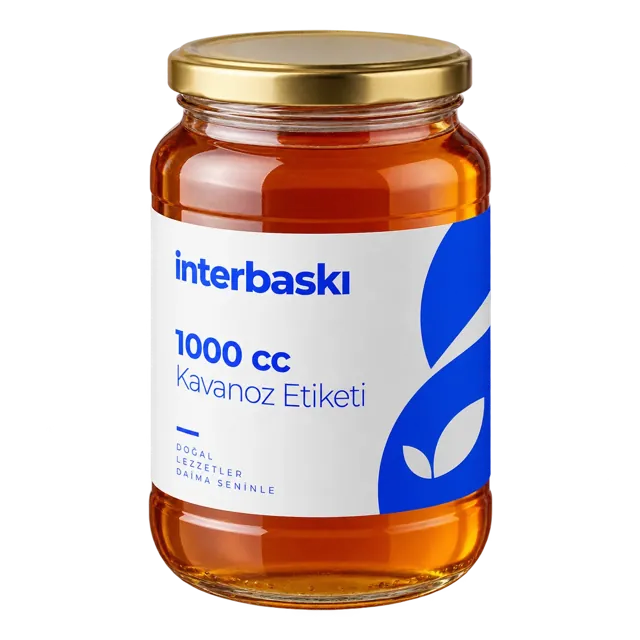 Interbaskı 1000 cc Kavanoz Etiketi